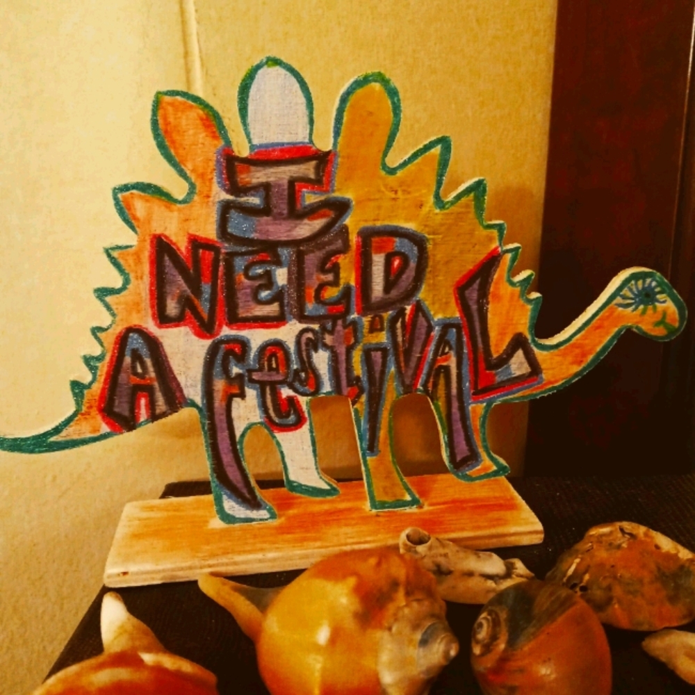 Wooden festie dinosaur